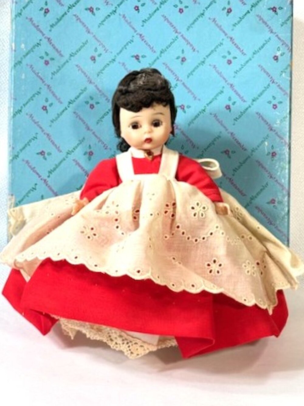 Madame Alexander-kins restrung 8" Jo doll.